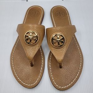 Tory Burch Selma Flat Thong Tumbled Leather